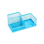 Przybornik Na Biurko Metalowy Siatka D.RECT niebieski !dostępność ok. 25-01-2023!