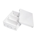 Pudło z przegródkami Leitz CS, małe, biały /60570001/