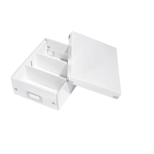 Pudło Leitz Click&Store z przegródkami małe białe.jpg
