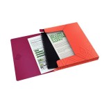 Teczka z gumką Leitz Urban Chic, PP, A4, grzbiet 30 mm, mieści 250 kartek, czerwona