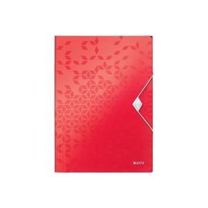 Teczka z gumką PP 15mm LEITZ WOW czerwona /45990026/