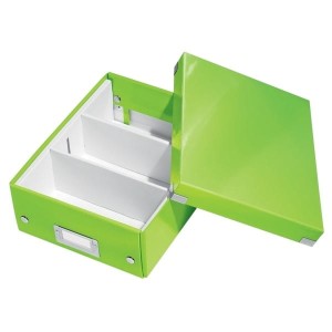 Pudło LEITZ CLICKSTORE z przegródkami małe zielone /60570054/