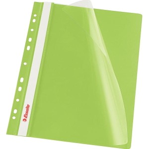 Skoroszyt wpinany A4 miękki ESSELTE VIVIDA zielony 10szt.  /13587/