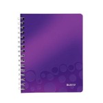 Kołonotatnik w kratkę A5 PP Leitz WOW, fioletowy