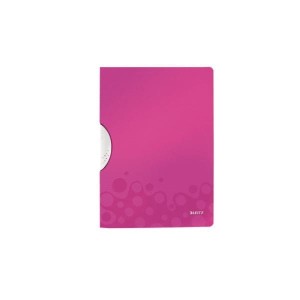 Skoroszyt z klipsem LEITZ WOW różowy
