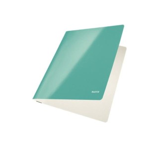 Skoroszyt zwykły kartonowy LEITZ WOW turkusowy /30010051/
