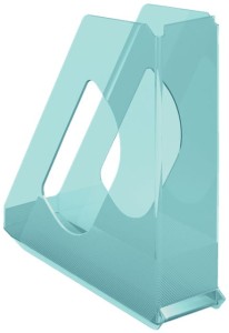 Pojemnik na czasopisma Esselte Colour'Ice niebieski transparentny /626279/