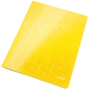 Skoroszyt zwykły kartonowy LEITZ WOW żółty  /30010016/