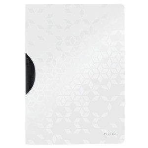 Skoroszyt z klipsem LEITZ WOW biały /41850001/