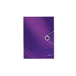 Teczka z gumką PP Leitz WOW, 15 mm, fioletowy /45990062/