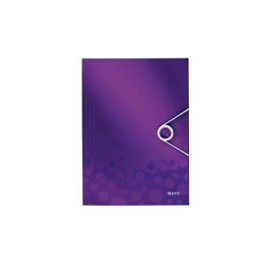 Teczka z gumką PP Leitz WOW, 15 mm, fioletowy /45990062/